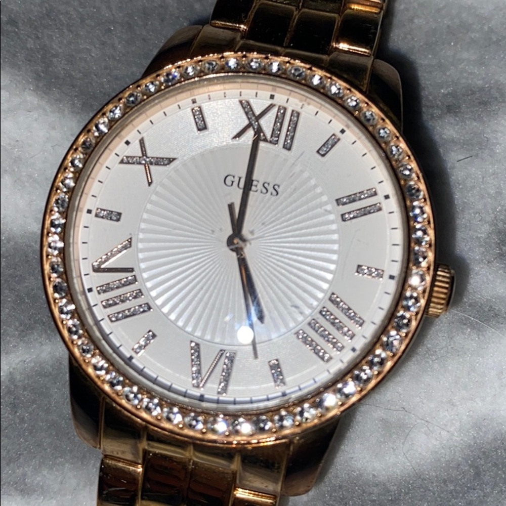 Guess Gold Rhinestone Watch - Picture 2 of 6